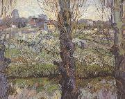 Vincent Van Gogh Orchard in Blossom with View of Arles (nn04) oil painting picture wholesale